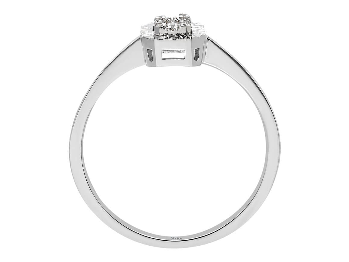Baguette Diamant Trinity Ring - handgefertigter Diamantschmuck aus Feingold | Sirius Diamant