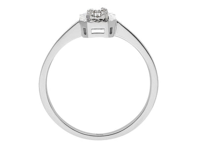 Baguette Diamond Trinity Ring