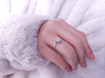 Baguette Diamond Trinity Ring