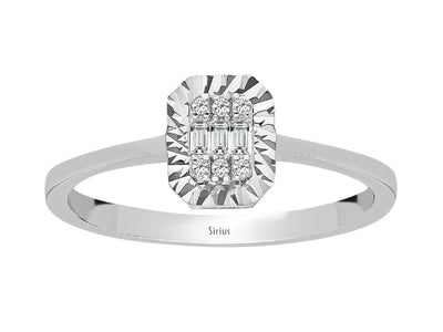 Baguette Diamond Trinity Ring