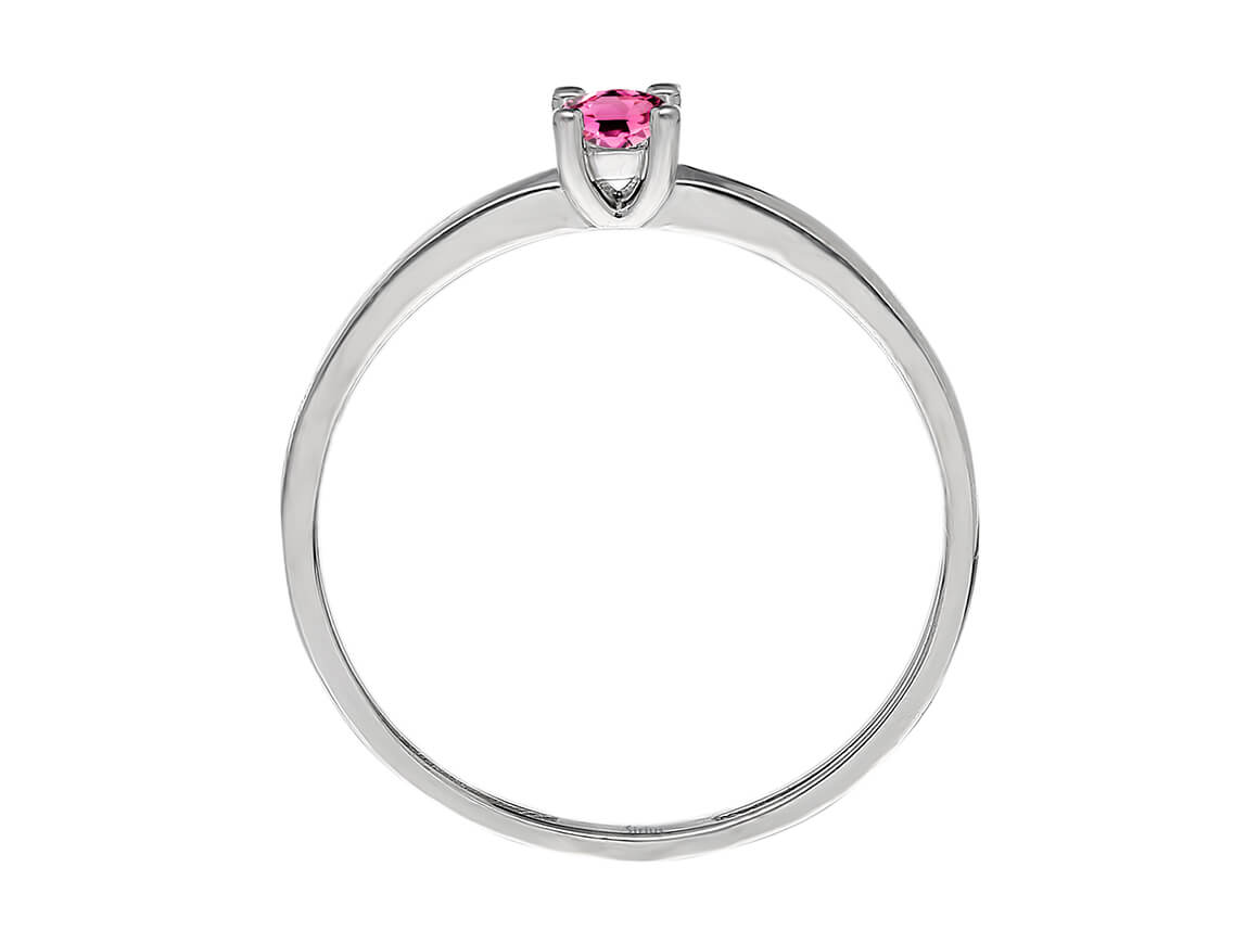 Solitärring mit Turmalin - handgefertigter Diamantschmuck aus Feingold | Sirius Diamant