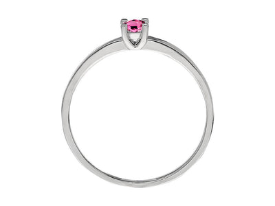 Solitaire ring with tourmaline