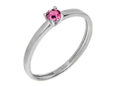 Tourmaline solitaire ring