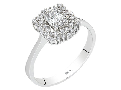 Baguette Diamond Vega Star Ring