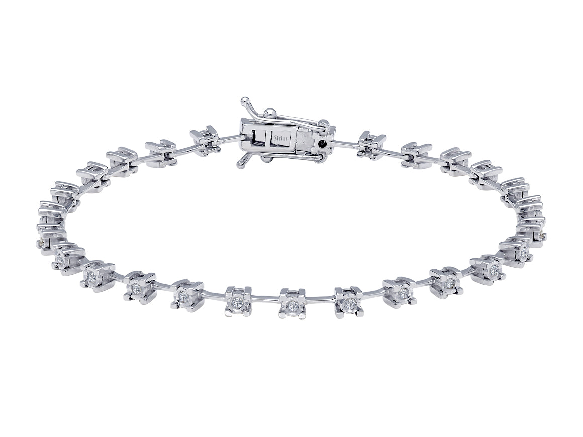 Viola Diamant-Wasserweg-Armband - handgefertigter Diamantschmuck aus Feingold | Sirius Diamant