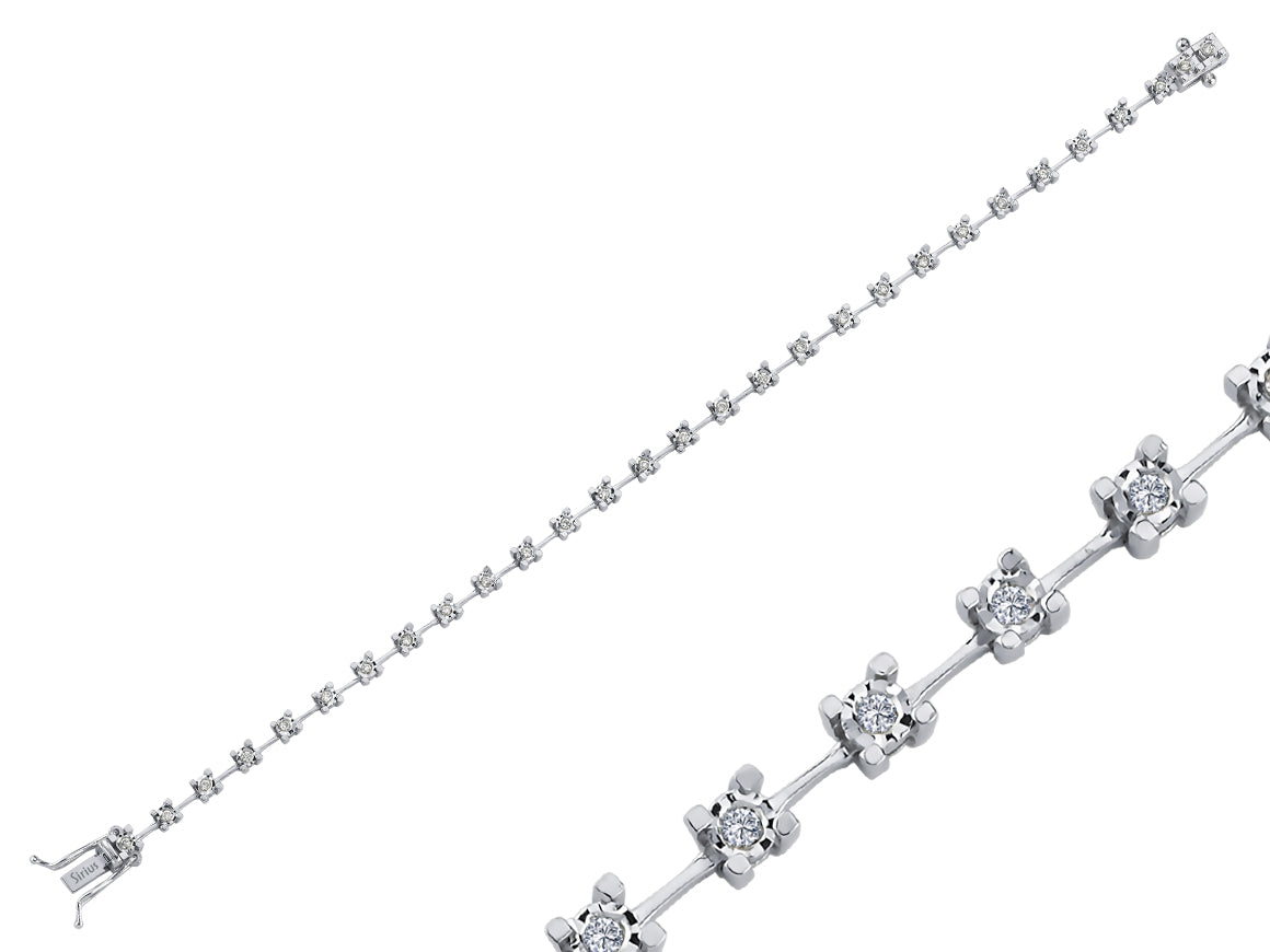 Viola Diamant-Wasserweg-Armband - handgefertigter Diamantschmuck aus Feingold | Sirius Diamant