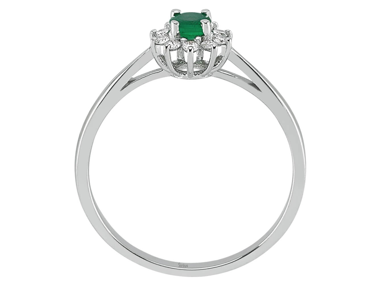 Diamond and Emerald Ring