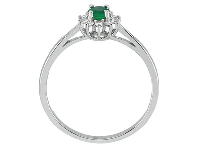 Diamond and Emerald Ring