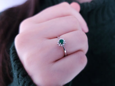 Diamond and Emerald Ring