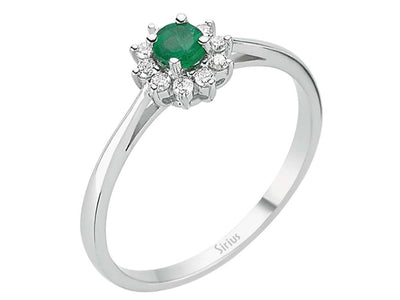 Diamond and Emerald Ring