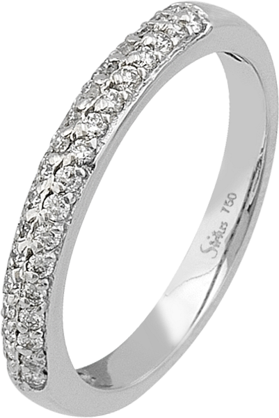 Ring, 585 Weißgold, Diamant