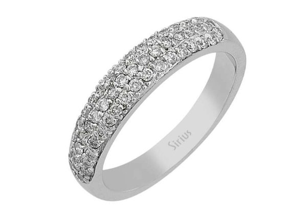 Diamant Damenring Ring in 585er 14 Karat Weissgold