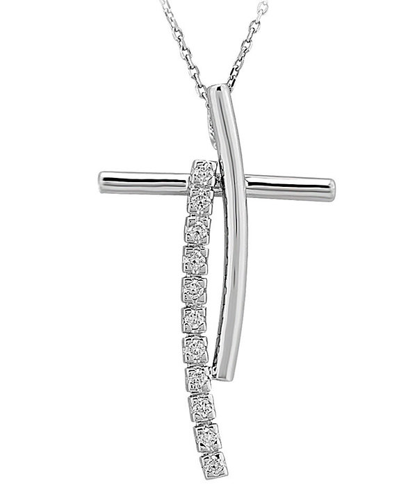 Diamant Kreuz Collier