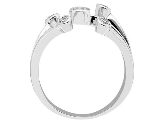 Diamant Liebeswendel Ring