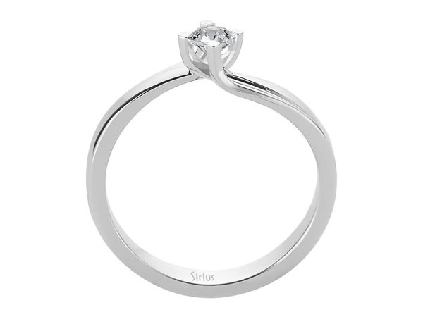 0,18 Karat Diamant Solitaire Ring