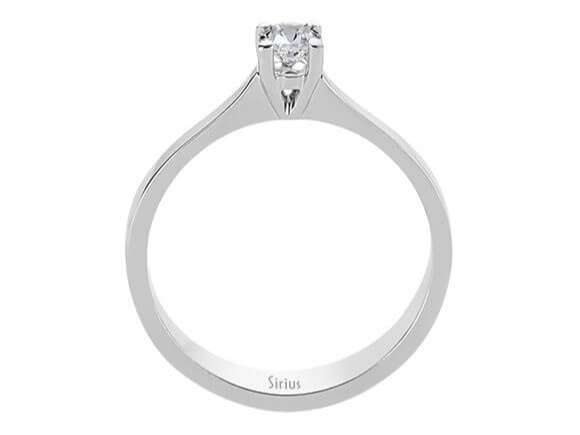 0,23 Karat Diamant Solitaire Ring in 585er 14K Weißgold