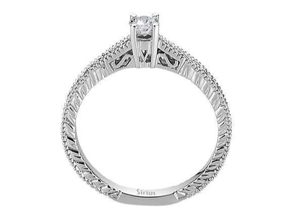 0,17 Carat Diamant Solitaire Ring