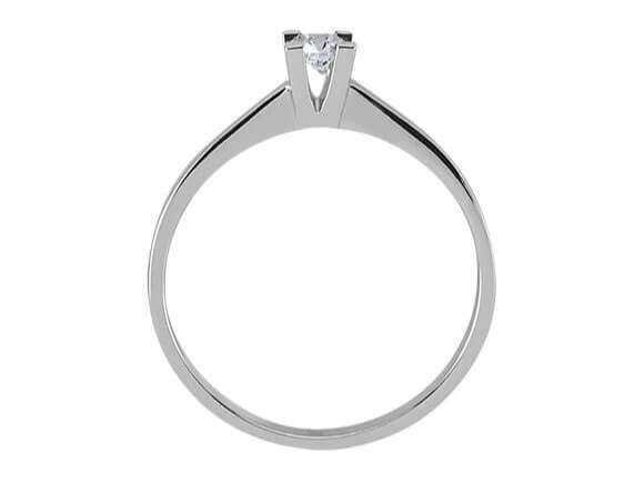 0,15 Carat Diamant Solitaire Ring in 18 K