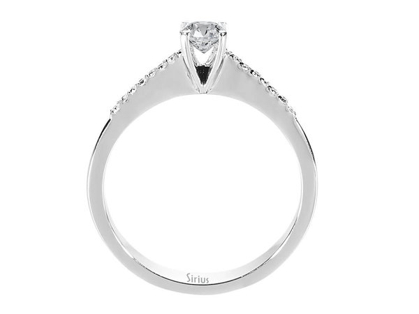 0,35 Karat Diamant Solitär Ring in 14k Weißgold