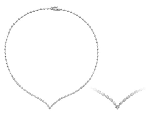 1,40 Karat Diamant Tennis Halskette
