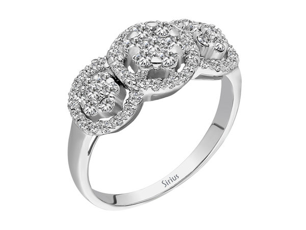 Diamant Tria Blume Ring