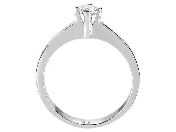 0,33 Carat Diamant Solitär Ring in 585er 14 K Weißgold