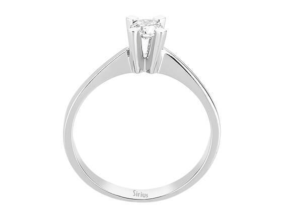 0,23 Karat Diamant Solitär Ring in 14k Weißgold
