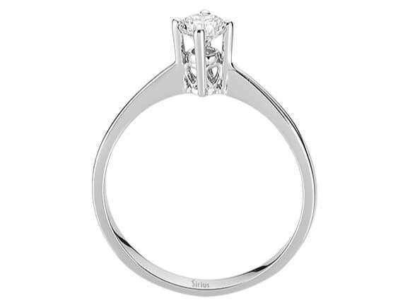 0,29 Carat Diamant Solitär Ring in 585er 14 Karat Weißgold