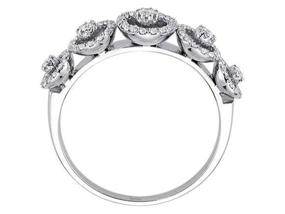 Diamant 5-Schalen Ring