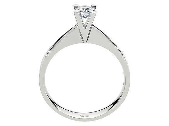 D Farbe 0,33 Karat Diamant Solitar Ring