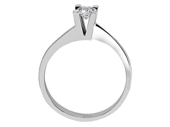 F Farbe 0,31 Karat Diamant Solitär Ring