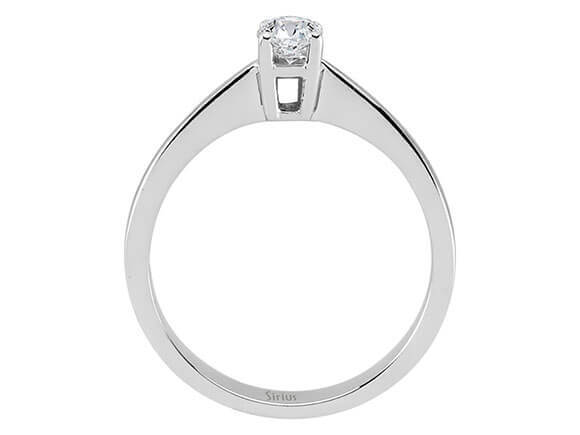 0,28 Karat Diamant Solitär Ring in 18 K