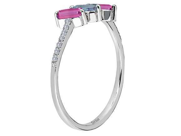 Diamant Violett Ring