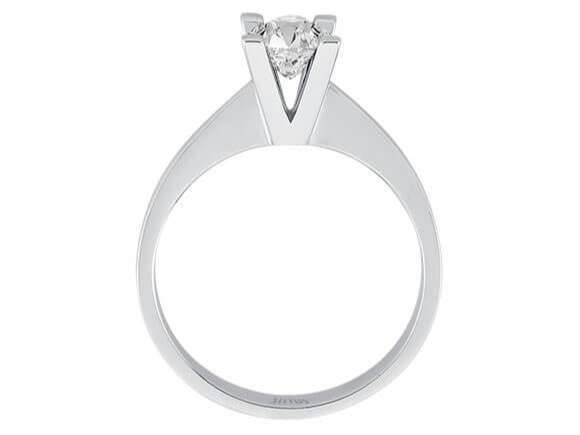 F Farbe 0,51 Carat Diamant Solitär Ring