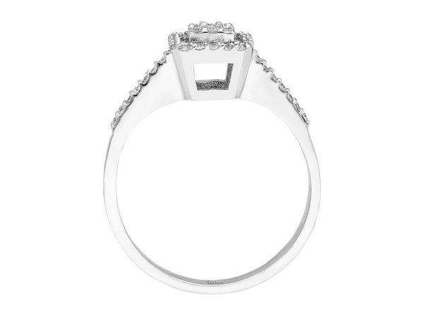 0,25 Carat Baguette Diamant Ring