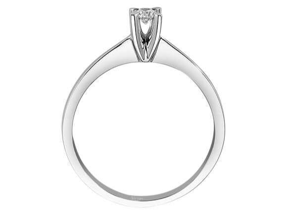 E Farbe 0,10 Carat Diamant Solitär Ring