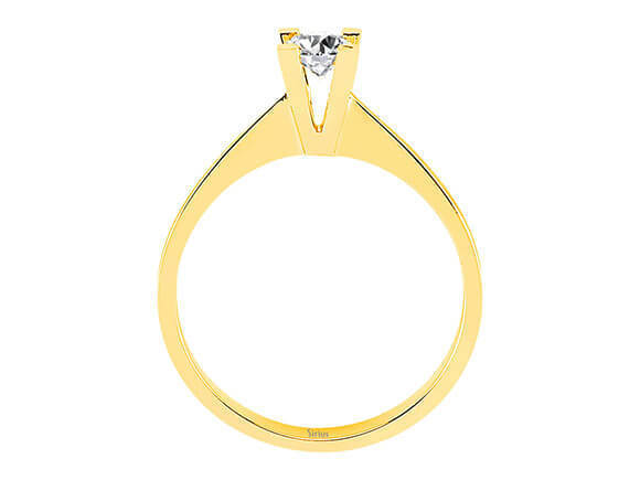 0,23 Carat Diamant Solitär Ring in 14 K Gelbgold