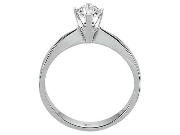 0,43 Carat Diamant Solitaire Ring in 585er 14 Karat Weissgold