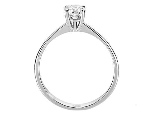0,51 Carat Diamant Solitaire Ring in 585er 14 Karat Weissgold