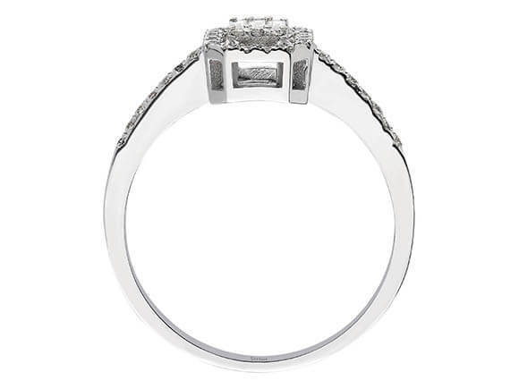 0,28 Karat Baguette Diamant Ring