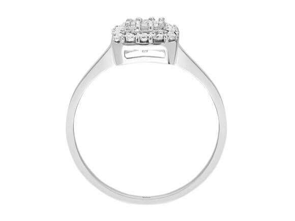 0,16 Carat Baguette Diamant Ring