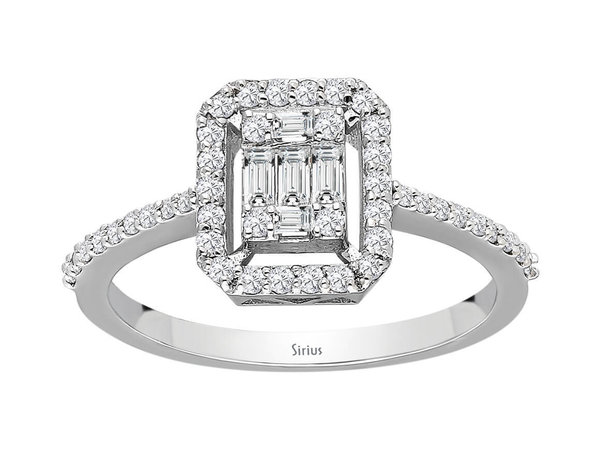 0,40 Karat Diamant Baguette Emilia Ring