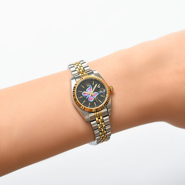 Damen Armbanduhr - Schmetterling